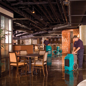 industrial commercial water damage restoration flood cleanup